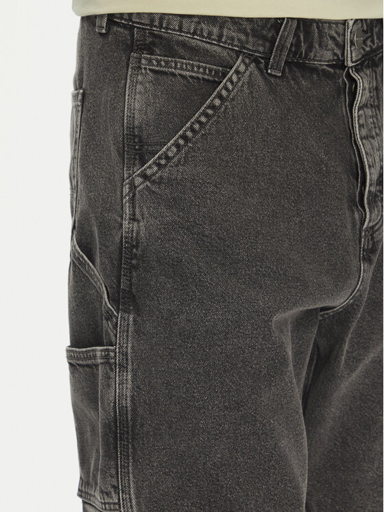 Jack & Jones Jack & Jones Džínové šortky Alex 12273238 Šedá Baggy Fit