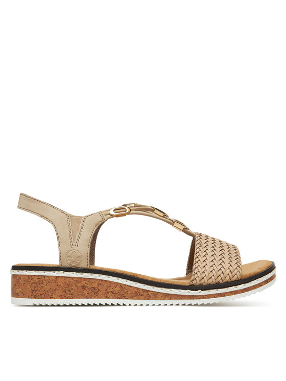 Rieker Rieker Sandalen V3662-62 Beige