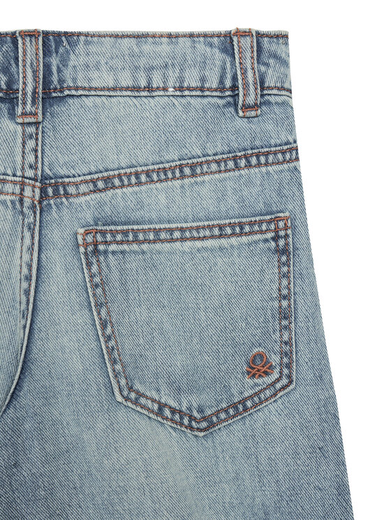 United Colors Of Benetton United Colors Of Benetton Jeans hlače 4UTPCF04A Modra Wide Leg