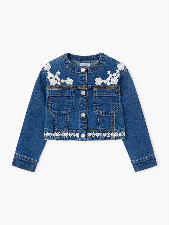 Mayoral Mayoral Дънково яке 3453 Тъмносин Cropped Fit