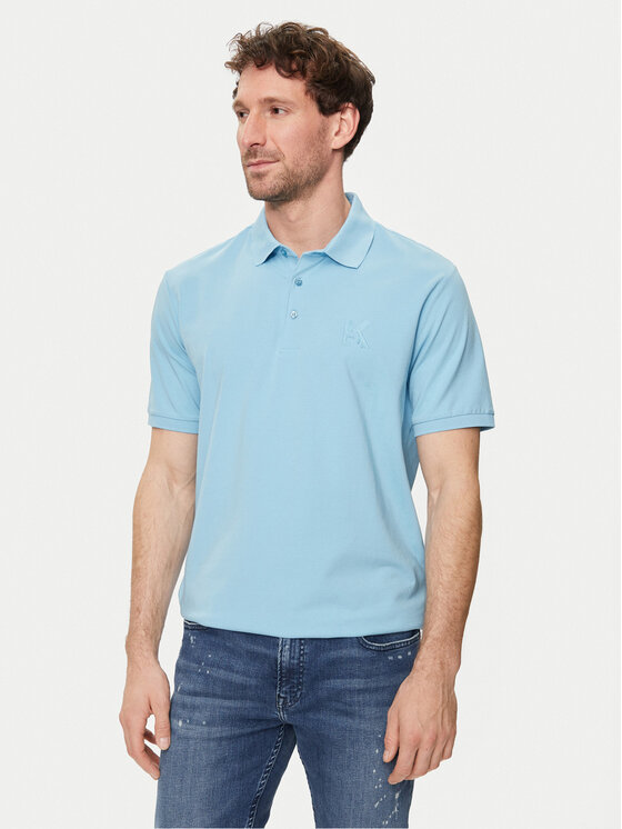 KARL LAGERFELD Polokošeľa 745890 542221 Modrá Regular Fit