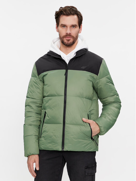 4F 4F Ziemas jaka 4FWAW23TDJAM348 Haki Regular Fit