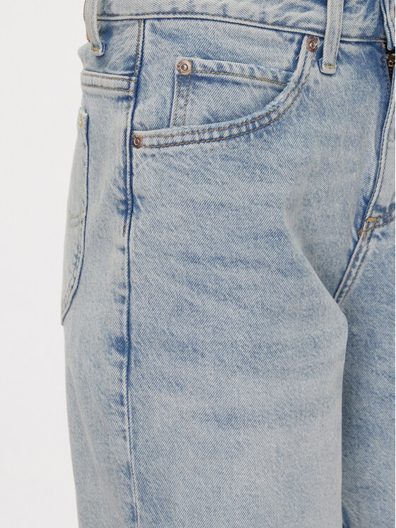 Lee Lee Pantaloni scurți de blugi Rider 112363533 Albastru Loose Fit