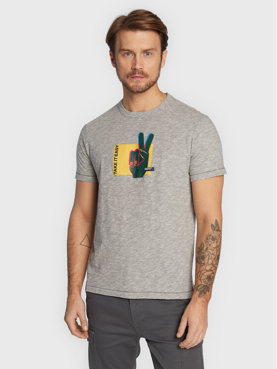 United Colors Of Benetton Jungen T-Shirt – Weiß, Mit Allover-Print Und Logo-Stickerei, Aus Baumwolle, Größe 122 Cm