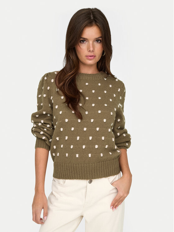 JDY JDY Пуловер 15304813 Кафяв Regular Fit