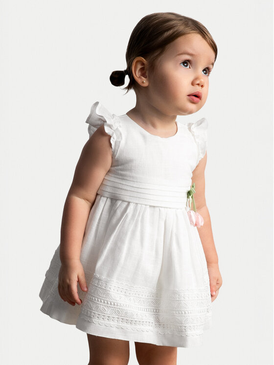 Mayoral Mayoral Elegantes Kleid 1907 Écru Regular Fit