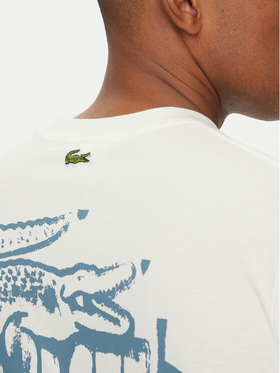 Lacoste Lacoste Футболка TH0288 Écru Classic Fit