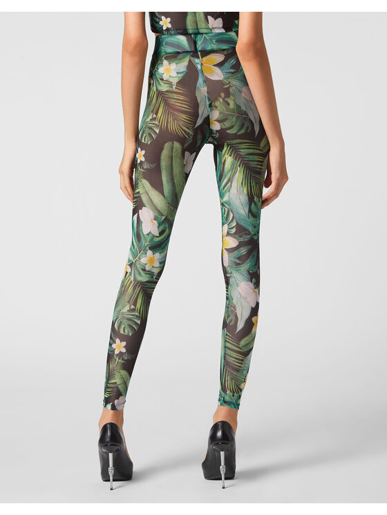 PHILIPP PLEIN PHILIPP PLEIN Legíny 2335 Zelená Skin Tight Fit