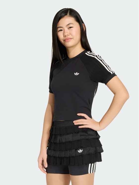 adidas adidas T-Shirt 168907 Czarny Fitted Fit