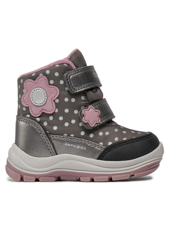 Geox Geox Čizme za snijeg B Flanfil Girl B Abx B363WB 0MNNF C0952 M Siva