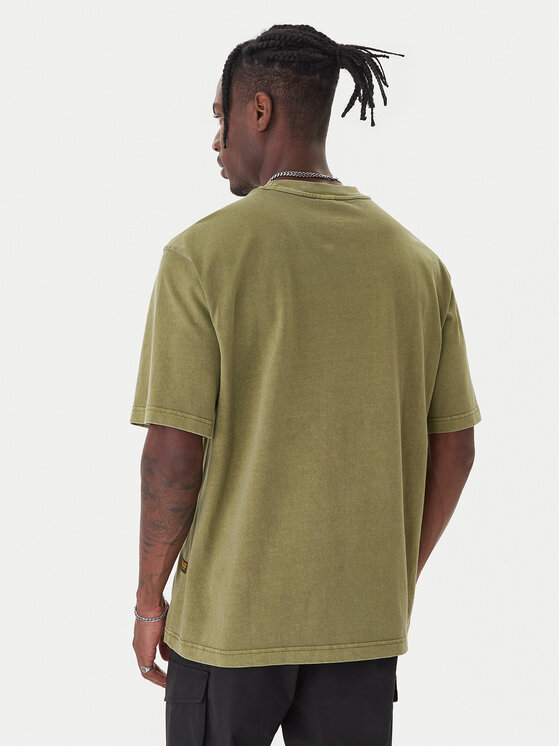 G-Star Raw G-Star Raw Marškinėliai Overdyed D24780-C756 Žalia Boxy Fit