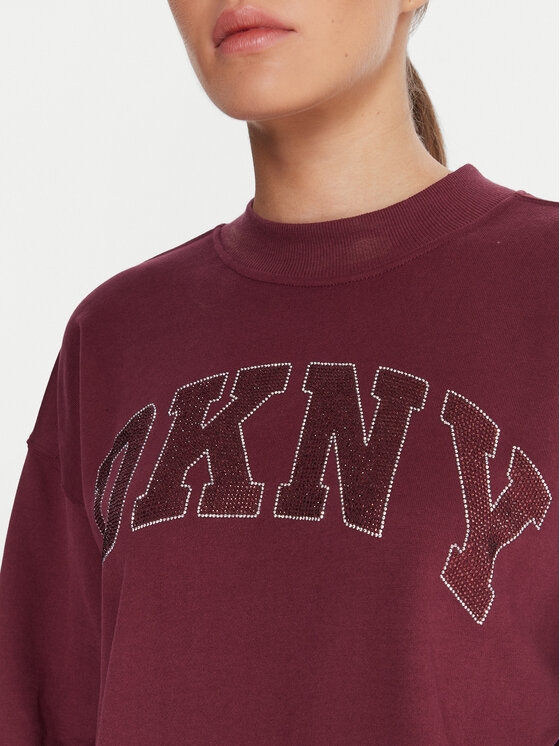 DKNY Sport DKNY Sport Sweatshirt DP5T1462 Dunkelrot Regular Fit