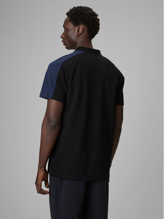 4F 4F Polo SPORTS CLUB Czarny Regular Fit