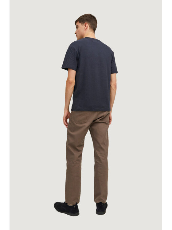Jack&Jones Jack&Jones T-shirt JPRCC SOFT LINEN BLEND TEE SS SOLID LN Blu Shirt Fit