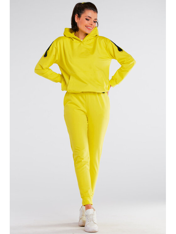 Infinite You Infinite You Bluza M248 Żółty Basic Fit