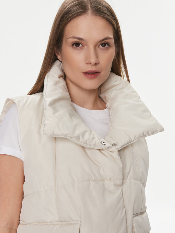 Vila Vila Bezrękawnik Jade 14092205 Écru Regular Fit
