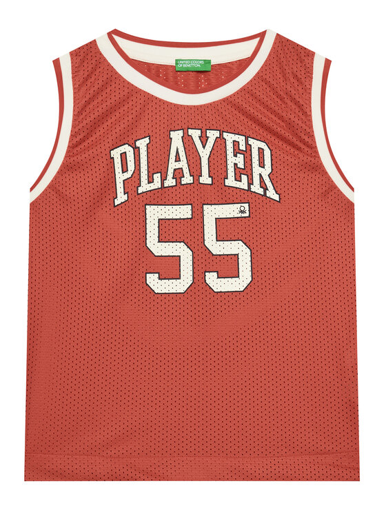 Chłopięcy Tank top United Colors Of Benetton, Rozmiar 140, Czerwony, 3FJGCH01V