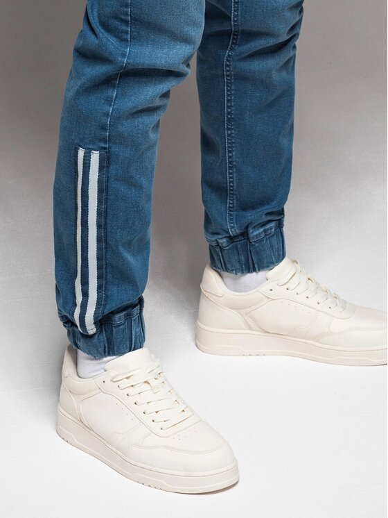 Ombre Ombre Joggery OM-PADJ-0156 Niebieski Regular Fit