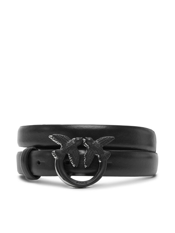 PINKO Dámsky opasok Love Berry H2 Belt 20251 PLT1 100143 Y5B4 Čierna
