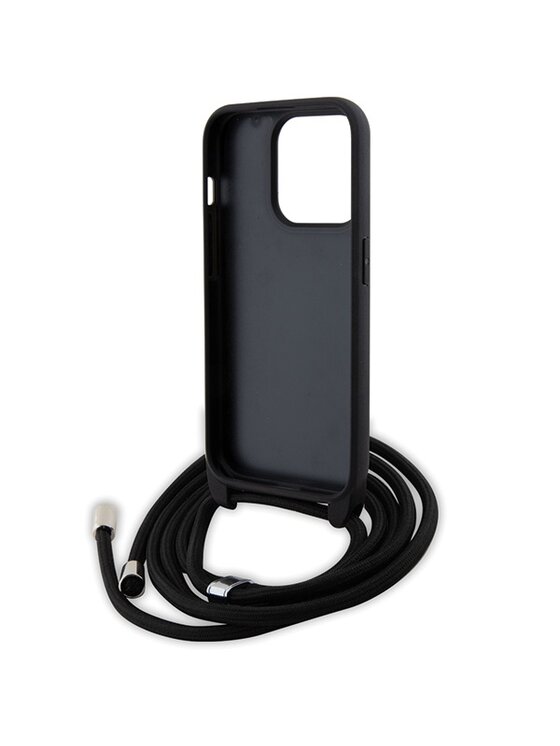 KARL LAGERFELD KARL LAGERFELD Etui na telefon Crossbody Saffiano Metal Czarny