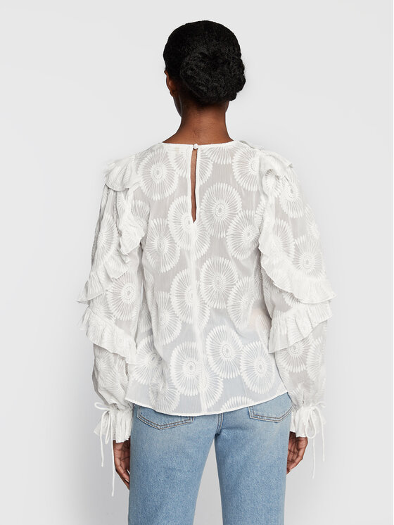 Ted Baker Ted Baker Bluse Janeio 263119 Weiß Regular Fit