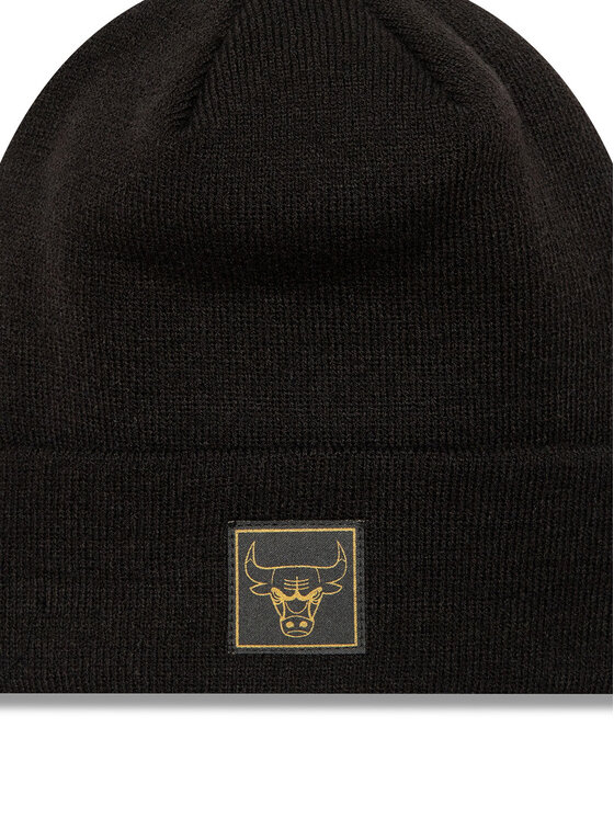 New Era New Era Kapa Chicago Bulls Metallic Badge Cuff Knit 60424828 Črna