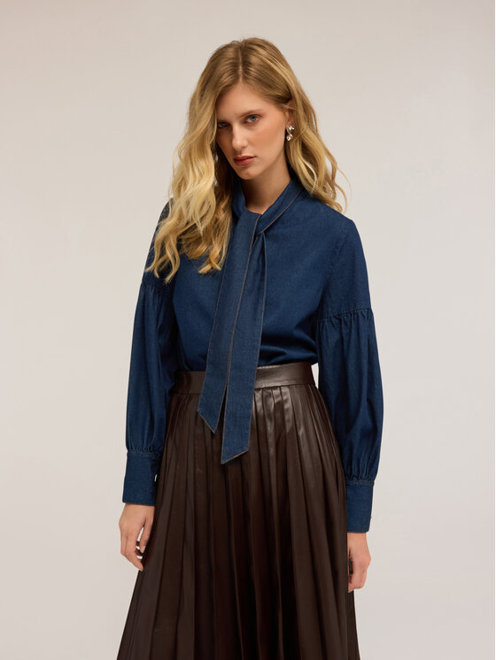 Motivi Motivi Koszula 5453Q000854N034 Niebieski Regular Fit