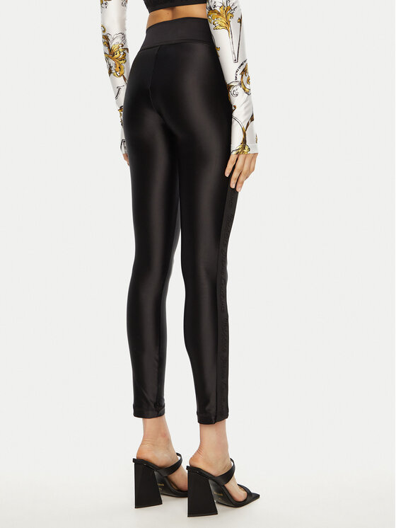 Versace Jeans Couture Versace Jeans Couture Legginsy 78HAC114 Czarny Slim Fit