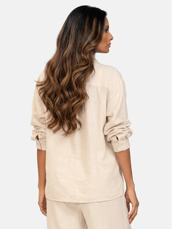 Feba Feba Camicia F249 Beige Comfort Fit