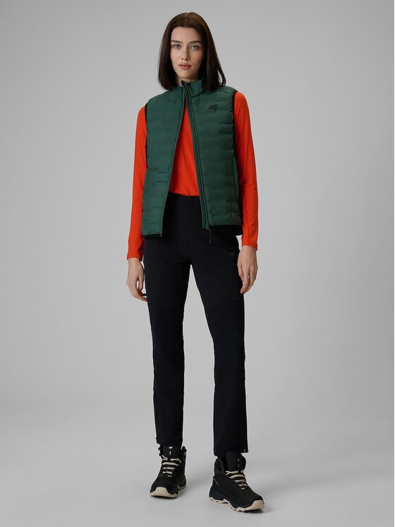 4F 4F Gilet 4FWSS26TVJAF348-43S Verde Fitted Fit