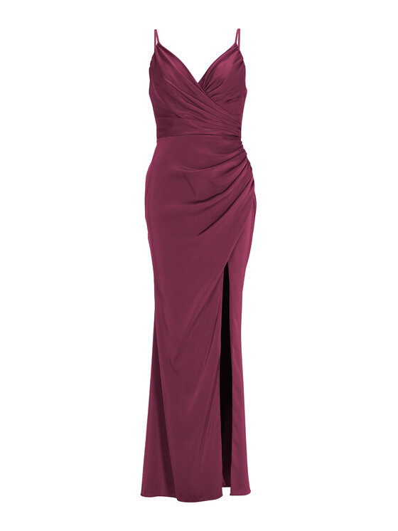 Hey Kyla Hey Kyla Večerné šaty 5AI075HK Bordová Slim Fit