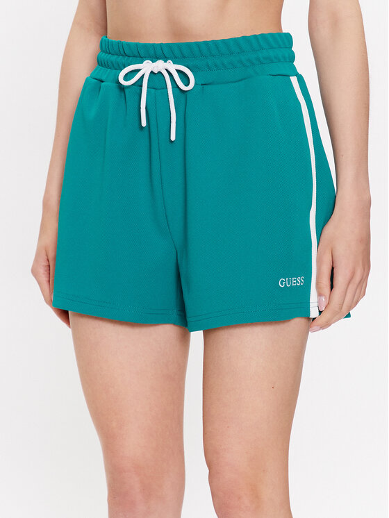 Női Sport rövidnadrág Guess, Méret: XL, Zöld, Signature V3GD00 KBO62