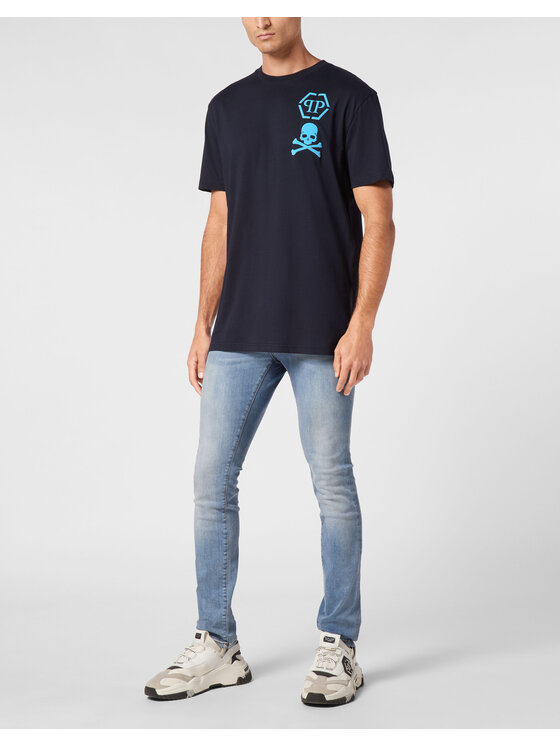 PHILIPP PLEIN PHILIPP PLEIN T-Shirt 9411 Světle modrá Regular Fit
