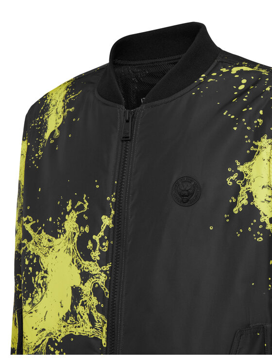 Plein Sport Plein Sport Kurtka bomber 28347 Czarny Regular Fit