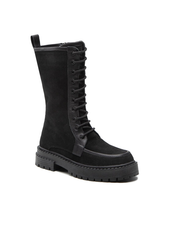 Simple Simple Schnürstiefeletten SL-52-02-000089 Schwarz
