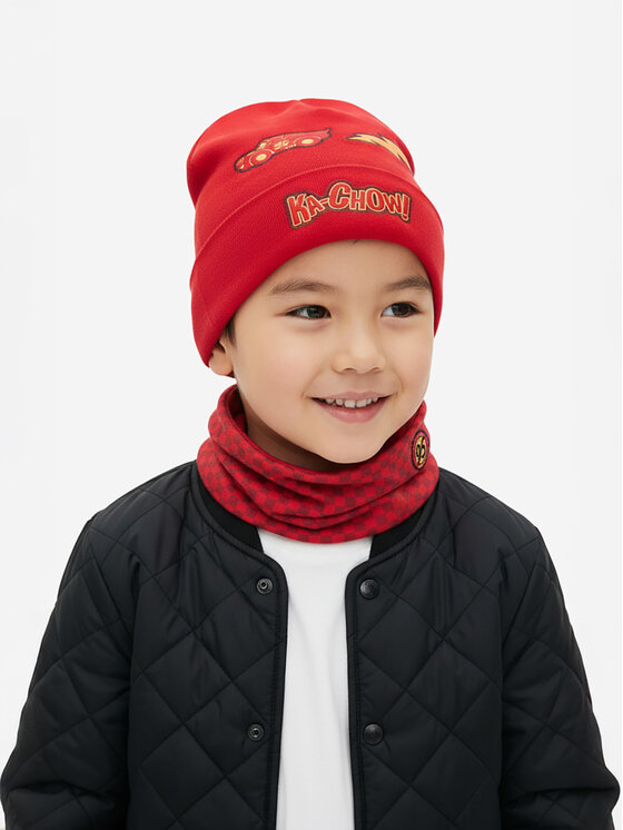 Cars Cars Komplet kapa in bandana CEO-ACCCS-AW25-304DPC Rdeča