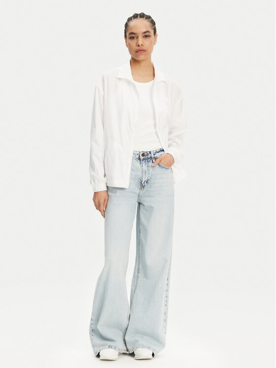 Guess Guess Μπουφάν μεταβατικό V5GL01 WH482 Λευκό Regular Fit