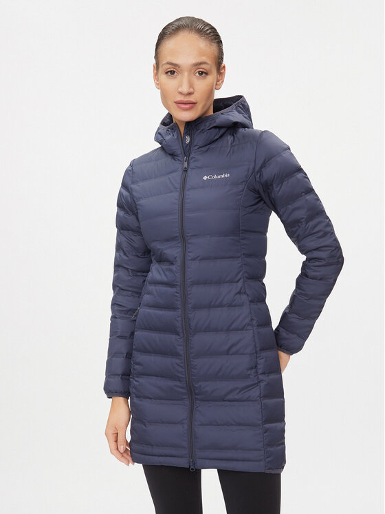 Columbia Columbia Pūkinė striukė Down Long Jacket 1859672 Tamsiai mėlyna Regular Fit