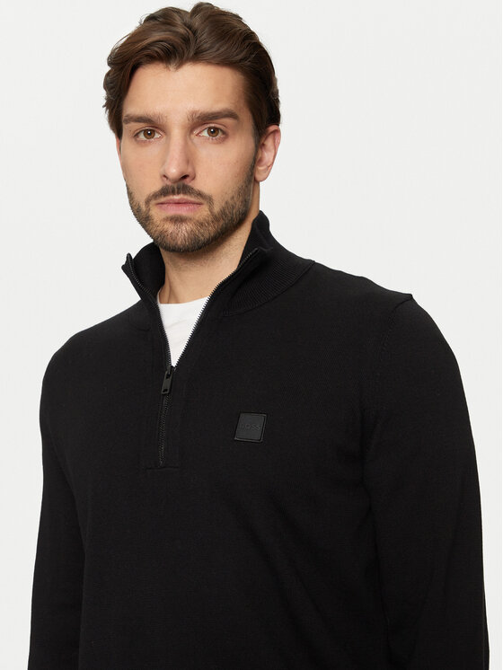 BOSS Boss Pulover Kanobix_S 50527585 Negru Regular Fit