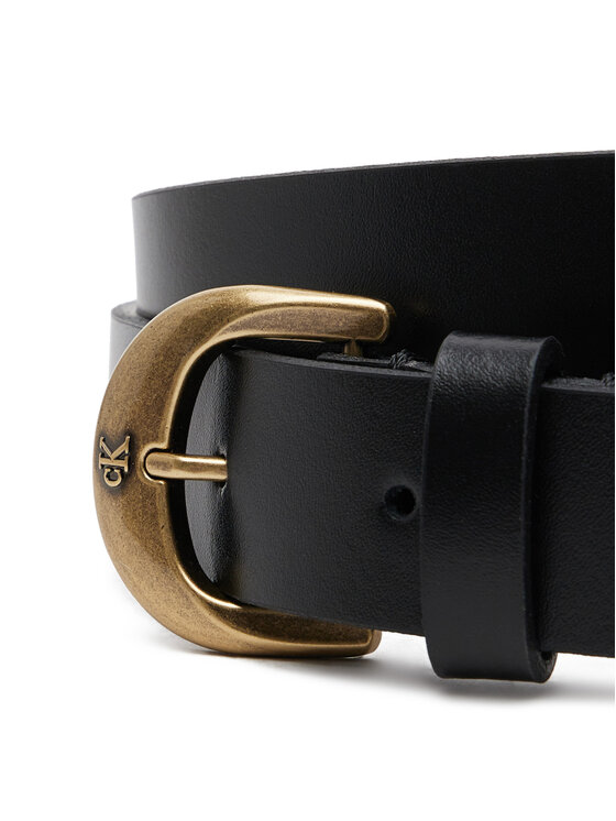 Calvin Klein Jeans Calvin Klein Jeans Ζώνη Γυναικεία Casual Center Pin Buckle 25MM LV04K7009G Μαύρο