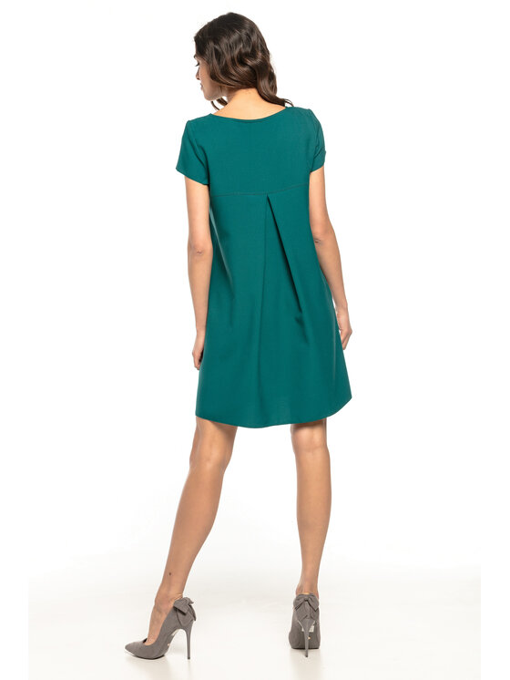 Tessita Tessita Sukienka koktajlowa T261 Zielony Straight Fit