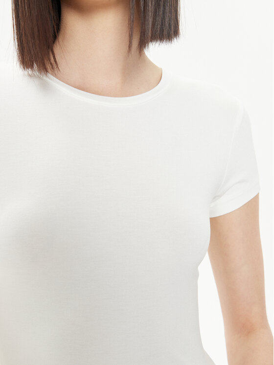 Gina Tricot Gina Tricot Póló 21287 Fehér Slim Fit