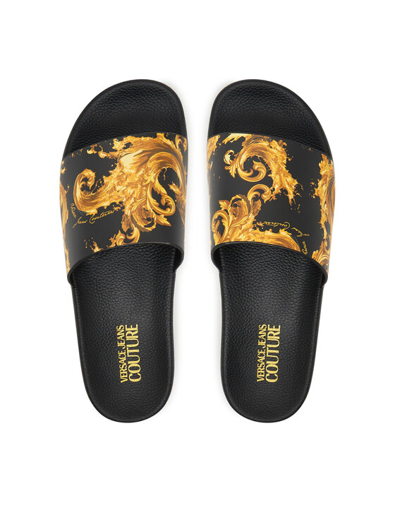 Versace Jeans Couture Versace Jeans Couture Šľapky 80YA3SQ4 ZS365 G89 Čierna