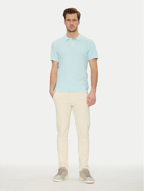Blend Blend Polo 20718361 Turkusowy Regular Fit
