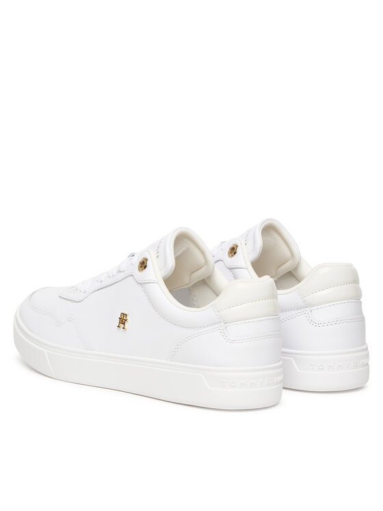 Tommy Hilfiger Tommy Hilfiger Sneakersy Casual Cupsole Sneaker FW0FW09022 Biały