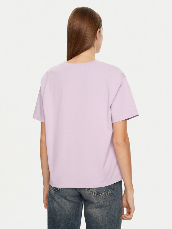 American Vintage American Vintage Marškinėliai Fizvalley FIZ02AH24 Violetinė Loose Fit