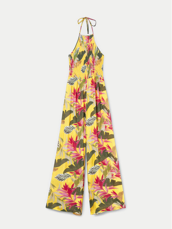 Desigual Desigual Overal Tropical Party 24SWMW22 Barevná Relaxed Fit