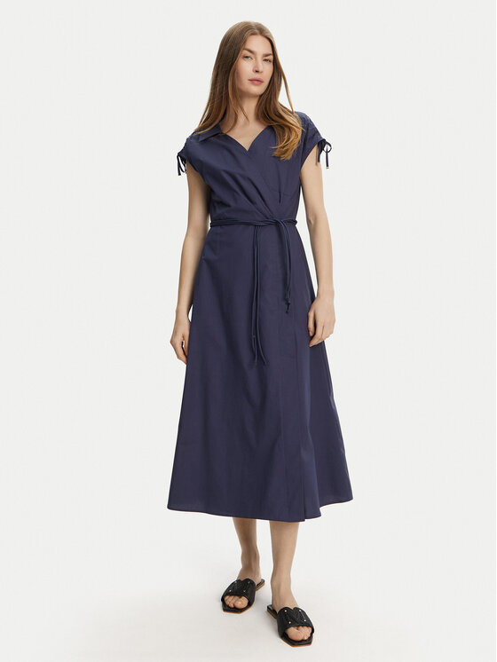 Marella Marella Vestito da giorno Riviera 2513221052 Blu scuro Relaxed Fit