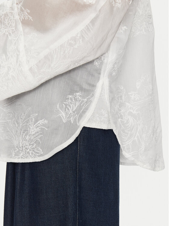 Munthe Munthe Košile Fortunato 251104025135 Bílá Relaxed Fit