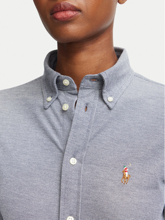 Polo Ralph Lauren Polo Ralph Lauren Πουκάμισο 211924258504 Σκούρο μπλε Slim Fit